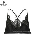 Neues Design Häkelspitze sexy schöne Damen vorne offen Triangle Crop Top BH Bralette